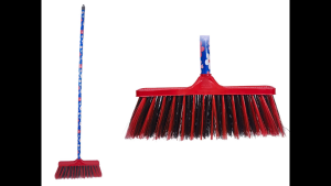 Household Cleaning Soft Plastic Broom with Long Wooden Handle