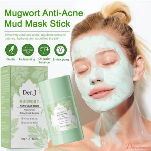 Mugwort Acne Clay Mask Stick Moisturizing Oil Control Deep Cleaning Mud Mask Reduce Redness Soothes Skincare