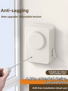 QIANMUYU | Invisible Retractable Indoor Clothesline