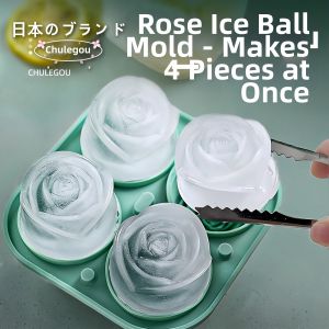 LUTUMEI | Food Grade Silicone Rose Ice Molds