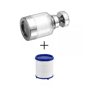 Water Purifier Faucet with Replaceable Filter Splash-Proof Faucet Aerator with Filter Rotatable Faucet Filter Extender
