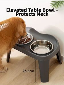 Hadassah | Elevated Cervical Protecting Slow Feeding Non-tipping Dog Bowl