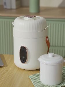 Portable Stewing Cup - 1.4L Capacity. Preset Timer & Keep Warm. All-Ceramic Non-Stick for Easy Cleaning