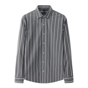 SIMWETO | Business Striped No-Iron Shirt for Autumn