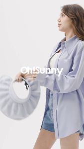 OhSunny Mũ Chống Nắng Keo Đen Cực Lớn Chống Tia Cực Tím Đi Xe Đạp Ngoài Trời UPF50+