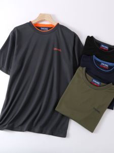 เสื้อยืดแขนสั้นผู้ชายแห้งเร็ว ระบายอากาศได้ดี ทรงหลวม ไซส์ใหญ่ สำหรับผู้อ้วน สำหรับฤดูร้อน 2023 ใหม่ เสื้อยืดผู้ชาย