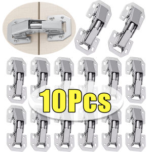 10/20Sets 90° Concealed Hinges / No-Drilling Door Bridge Cabinet Hinge / Cupboard Door Hinges with Screws
