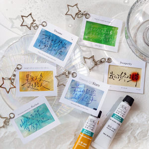 หัวเข็มขัดสติ๊กเกอร์ PET กลับด้านรักโรแมนติก เข็มขัดหนังสือ ห้อยกระเป๋า เข็มขัดกุญแจ อุปกรณ์ธุรกิจ สไตล์สากล