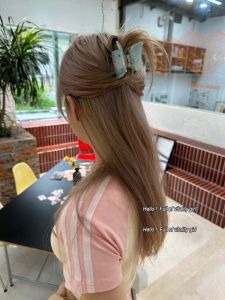 Romantic Mountain Sea Butterfly Shaped Acetate Hair Claw Diamond Encrusted Half Updo Hair Clip Fashionable Hair Accessories