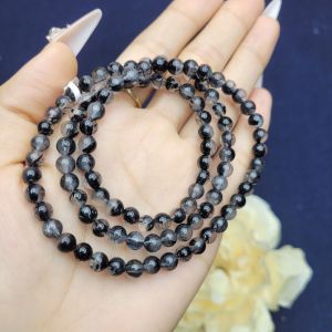 Chuỗi 3v Thạch anh tóc đen. 6li - Phong Thủy TUDO