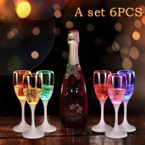 120ml Party LED Automatic Flashing Cups Multi-color Light Up Mugs Wine Beer Mugs Whisky Drink Cups for Kitchen Christmas Decor