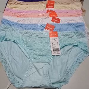 10 quần lót nữ cotton lụa phối ren cao cấp mềm mát nhiều size từ 35kg đến 65kg VN115 MarketOnline68