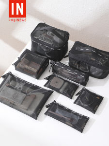 Portable Travel Large Capacity Net Makeup Bag Womens Cosmetic Storage Bag Wash Bag High Aesthetic Value New 2025 Model