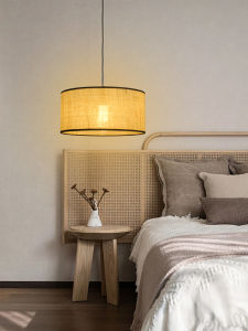 ZHUMUCHUANSHUO | Wabi Sabi Style Handwoven Ramie Light Fixture