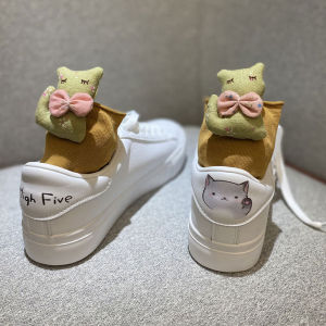 Matching Socks Female Summer Bunching Socks a Family of Three Kids Three-Dimensional Cartoon 3D Knee Socks Cute Doll