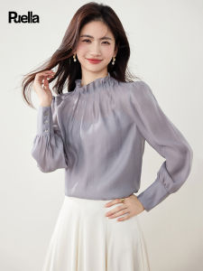 puella | French Vintage Court Style Floral Collar Shirt