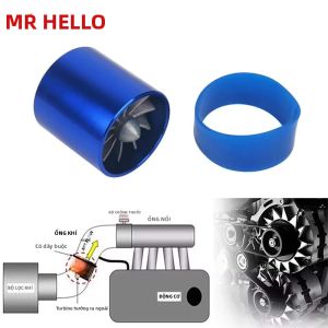 Quạt Đơn 55mm Bộ Tăng Áp Khí Nạp Ô Tô Bộ Siêu Nạp Tiết Kiệm Nhiên Liệu Tuabin Kim Loại Tăng Hiệu Suất Xe