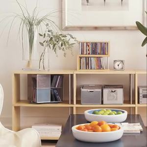 Rotating Metal Mesh CD/DVD Storage Rack