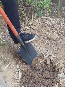 Military Printed Thick Manganese Steel Spade Heavy Duty Digging Shovel for Seedling Uprooting Work
