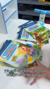 Truyện Bộ 30 Cuốn Truyện Cổ Tích Truyện Ngụ Ngôn Truyện Kể Mầm Non Song Ngữ Việt-Anh- GIAO NGẪU NHIÊN