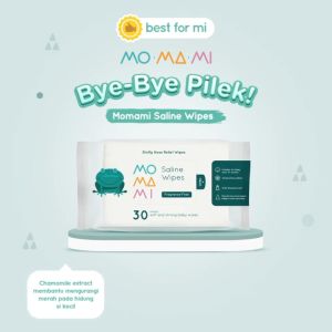 MoMaMi Saline wipes 30 // Momami tissue basah anti flu bayi