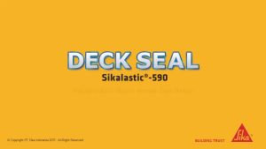 Sikalastic ® - 590 Deck Seal Chính Hãng. Lớp chống thấm sân thượng kháng tia UV