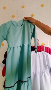 Gamis Anak Perempuan Set Jilbab Wardah