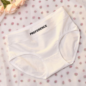 Ccaquick Neutral Sports Style Pure Cotton Underwear Womens Letters Print Plaid Breathable Heroic Bearing Girly Style Briefs