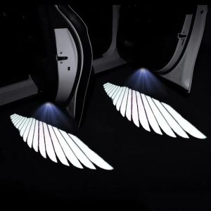 Angel Wings Welcome Light 3D Dynamic Princess Please Get in the Car Door Welcome Light Car Atmosphere Light Accessories