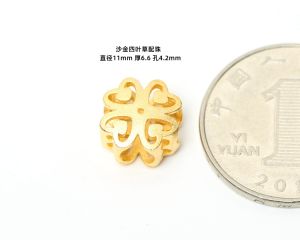 Túi Đựng Tiền Cát Tường Khóa Sa Kim Phúc Việt Nam Phụ Kiện Vòng Tay Vòng Tay DIY Kèm Hạt Lỗ Lớn Trái Tim Mèo Thần Tài