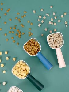 yoyopet :  ที่ตักอาหารสัตว์เลี้ยง สุนัข หมา แมว ช้อนตักอาหารหมา ช้อนตักอาหารแมว มีที่หนีบปากถุง