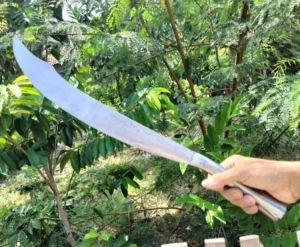 Golok panjang gagang besi - Pedang panjang tebal asli tajam