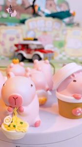 Mô Hình Capybara Chuột Lang Nước Màu Hồng Blindbox Bộ 8 144 Trang Trí Quà Tặng Decord Nhà Cửa
