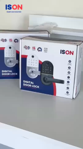 IsOn มือจับกุญแจ ดิจิตอล Digital DLH-9913BL DLH-9913SL กุญแจดิจิตอล ติดแทนลูกบิด ประกัน 3 ปี