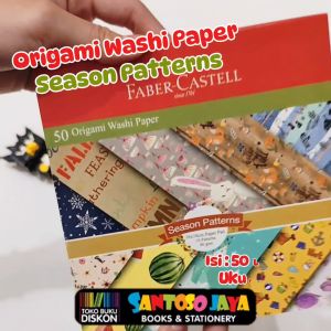 Kertas Lipat FABER CASTELL Season Patterns 16x16 cm - 50 Origami 10 Motif
