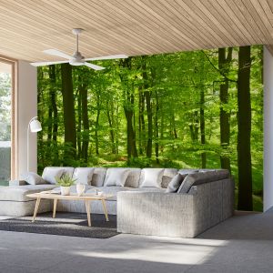 Tấm Thảm Treo Tường Bằng Sợi Polyester VIKAMA Green Forest Healing Series Cho Phòng Khách Phòng Ngủ Nhà Bếp - Trang Trí Tường