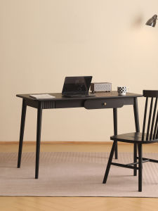 Modern Minimalist Real Wood Study Desk Office Home Computer Table Multi-Function Economic Type Wood Finish Assembled Table