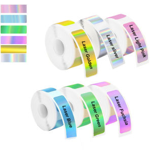 2 Roll 12*40mm Holographic Label Sticker for Marklife P15 P12 P11 D30 Q30S Label Printer Waterproof Self-adhesive Thermal Paper