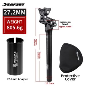 Adjustable Suspension Seatpost for Mountain Bicycles 4-link Shock Absorber