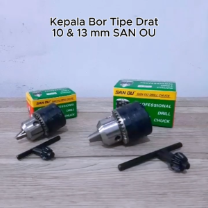 SAN OU Kepala Bor 13mm 1/2 - 20 UNF Drill Chuck 1.5 - 13 mm SanOu ORIGINAL