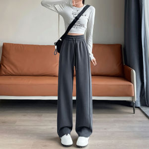 High Waist Loose Wide Leg Banana Sport Pants Womens Spring Autumn New Style Casual Straight Leg Sweatpants Slimming Effect