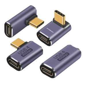 STODER Phone Cable Converter Type C Adapter USB C Adaptor OTG USBC Connector Fast Charging Charger Android Extender 90 Degree Elbow Right Angle Angled L Shape Lshaped Earphone Audio Extension Thunderbolt 3 Extend for Macbook Nova Realme Dji Gopro Oneplus