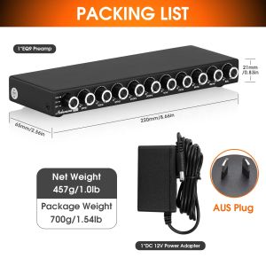 Bộ Cân Bằng Âm Thanh Douk Audio HiFi EQ9 9-Band Stereo EQ Preamp Analog Pre-Amplifier Equalizer Dùng Cho Gia Đình/ô Tô - Bộ Xử Lý Âm Thanh Có Nút Điều Khiển