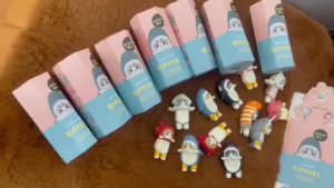 Mofusands Hippers Decorative Mini Figures Attach PVC Toys for PC Smartphone