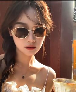 Retro Metal Oval Sunglasses European And American Trend Personality Hip Hop Sunglasses Men And Women Fashion Small Frame Sun Glasses