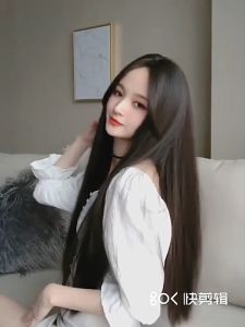 Fashion Long Straight Wigs For Women Eight-Character Bangs Fluffy Natural Full Head Cover Long Hair 75cm