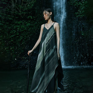 Elegant Vacation Long Dress Belted Rayon