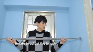 ES Tiang Tirai Gantungan Serbaguna Tiang Gorden Tiang Gantungan Lemari Baju Jemuran Flexible