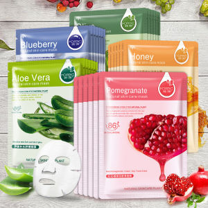 30pcs Fresh Fruits Facial Masks Face skincare Moisturizing Firming Hydrating Korean Face Mask Facial Skin Care