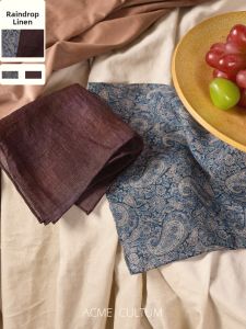 Breathable Linen Light Pocket Square for Men Spring Summer
